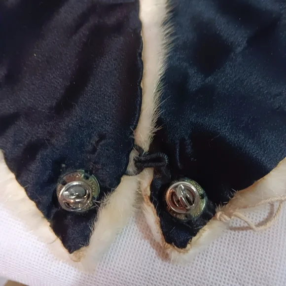 Marshall Field & Co Vintage Womens Cream Kobi Mink Collar Pin On Attachable - Picture 14 of 16